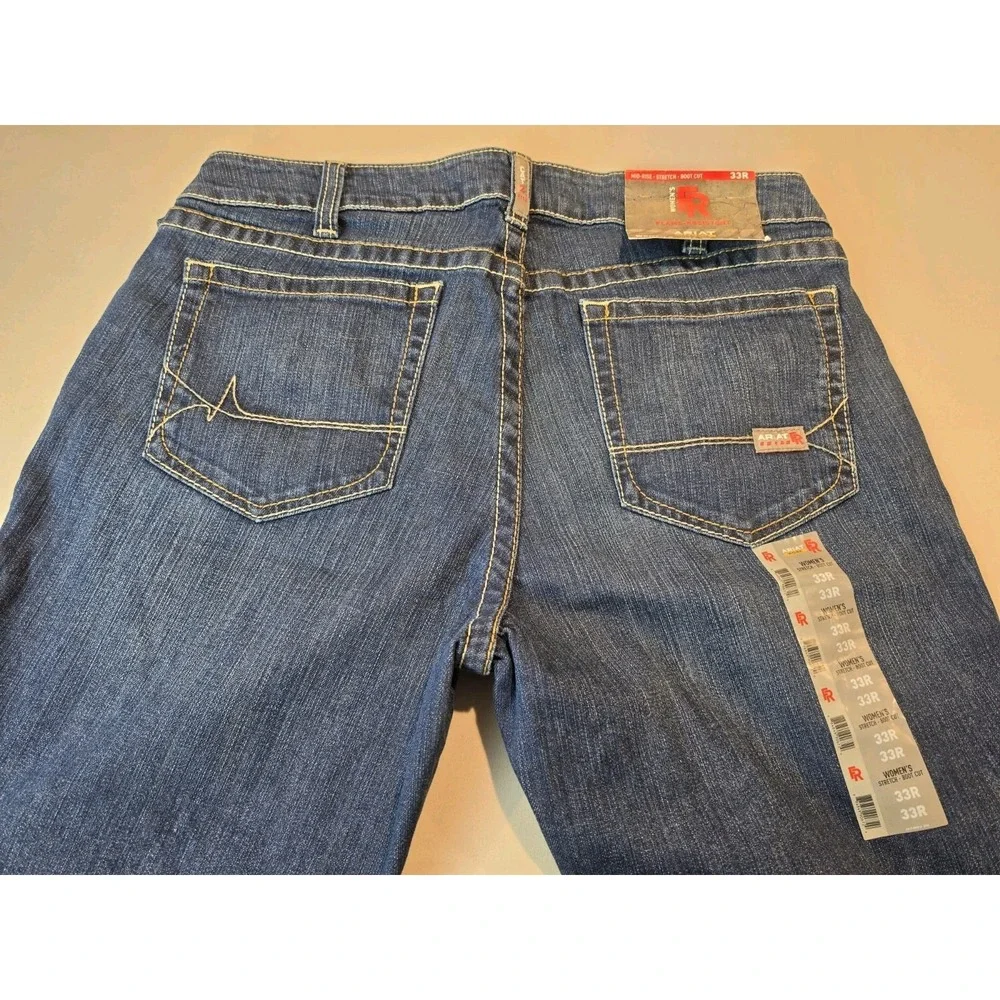 Ariat Work Womens Flame Resistant Mid Rise Stretch Boot Cut 33R CAT2 NWT - Picture 10 of 16